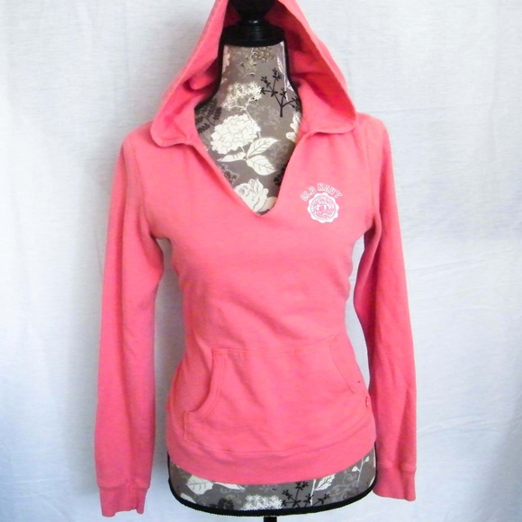 Old Navy Tops - Coral Old Navy Hoodie Sz S